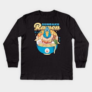 Bird Head Ramen Kids Long Sleeve T-Shirt